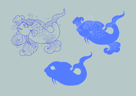 Line Thai Fishのイラスト素材