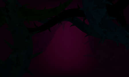 Darkness of thorn forest,mysterious,dangerous,and scary.のイラスト素材