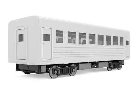 Wagon Train isolated on white backgroundの写真素材