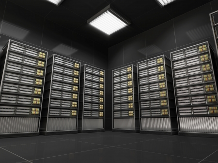 Modern Server Room Interiorの写真素材