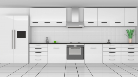 Modern Kitchen Interiorの写真素材