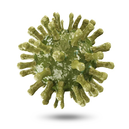 Virus isolated on white backgroundの写真素材
