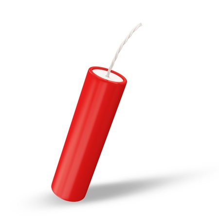 3d Dynamite on white backgroundの写真素材
