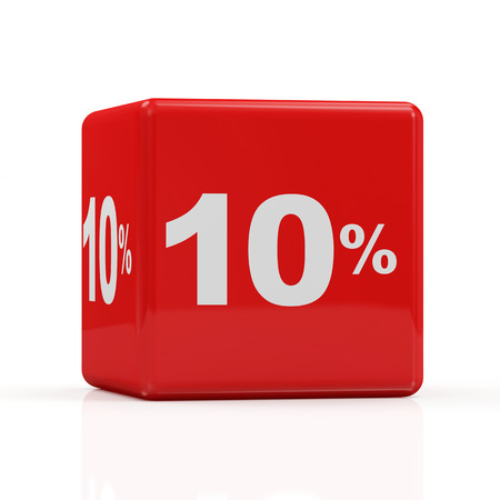Discount Cube Collection isolated on white background  10  の写真素材