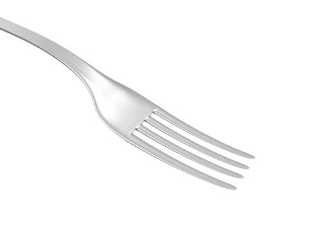 Silver Fork isolated on white background