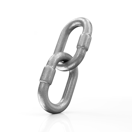 Metal Chain Links Icon isolated on white background