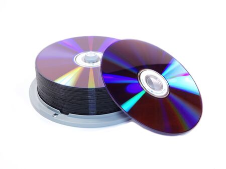 CD Stack isolated on white background