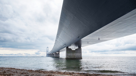 Big Belt Bridge multi-element fixed link crossing between the Danish islands