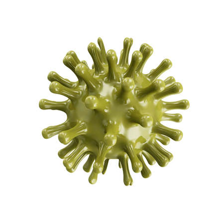 Coronavirus. Isolated on white background. 3d rendering.の写真素材