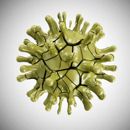 Coronavirus. Covid-19. 3d renderの写真素材