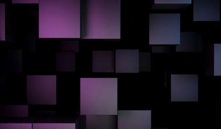 Abstract Chaotic Cubes Background
