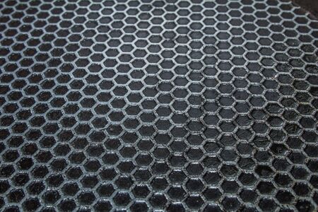 abstract metal black and white grid background