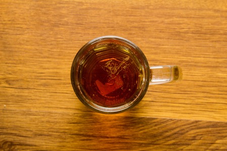 mug of beer on wooden backgroundの写真素材