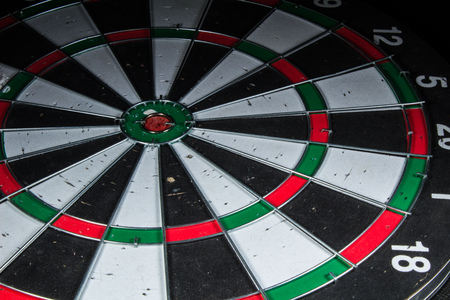 old dartboard closeup