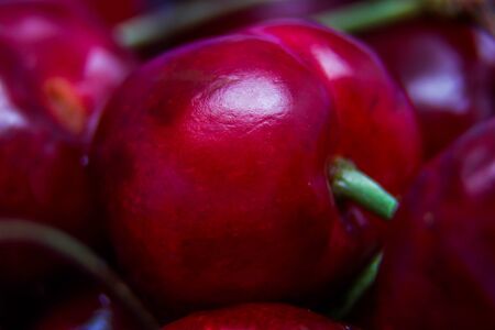 Cherries close-upの写真素材