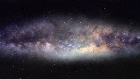 Wide-field photo of majestic Milky Way galaxy
