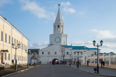 Kremlin with star and watchの写真素材