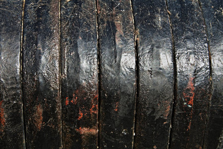 Detail of an old agricultural machine partsの写真素材