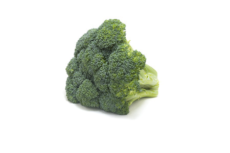 raw broccoli isolated on white background.の写真素材