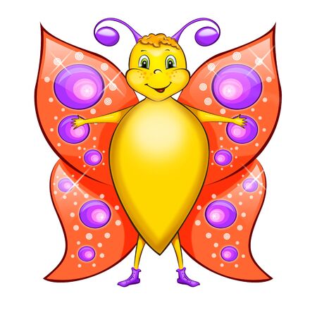 Butterfly cartoonの写真素材