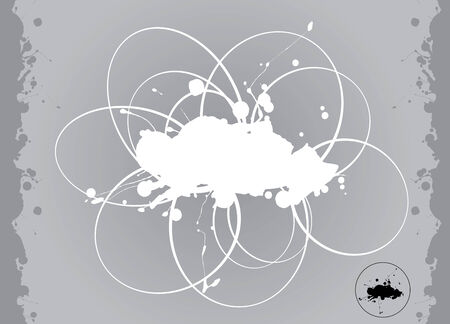 Blot On Grey Background.のイラスト素材