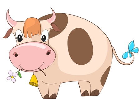 Cartoon Character Cowのイラスト素材