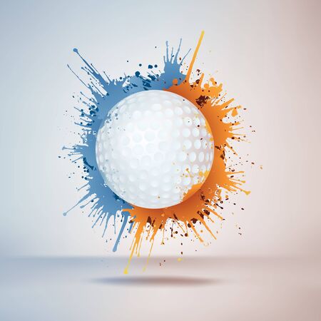 Golf Ballのイラスト素材