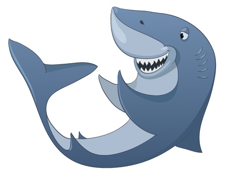 Cartoon Character Sharkのイラスト素材