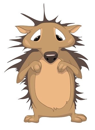 Cartoon Character Hedgehogのイラスト素材