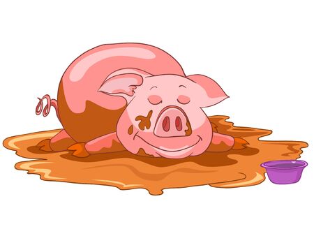 Cartoon Character Pigのイラスト素材