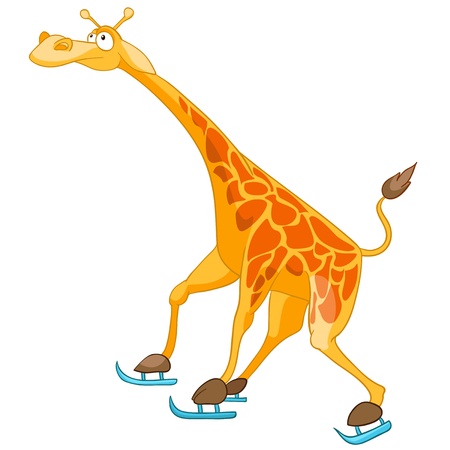 Cartoon Character Giraffeのイラスト素材