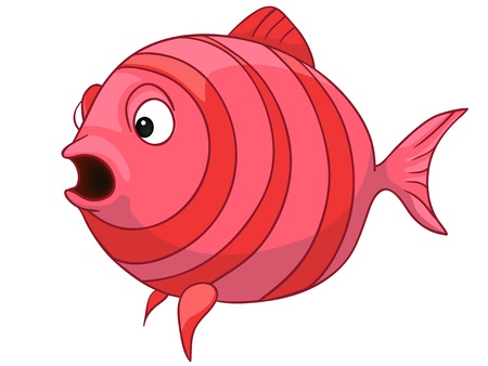 Cartoon Character Fishのイラスト素材
