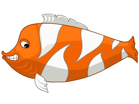 Cartoon Character Fishのイラスト素材