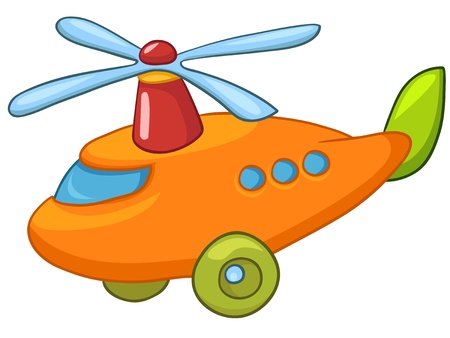 Cartoon Helicopterのイラスト素材