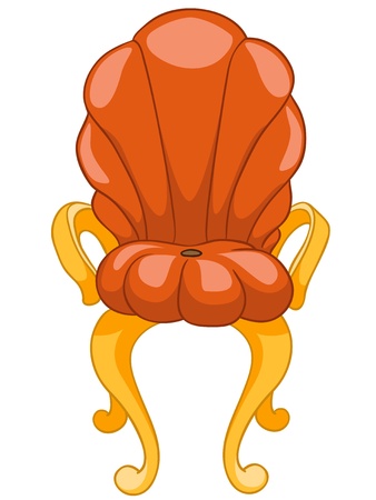 Cartoon Home Furniture Chairのイラスト素材