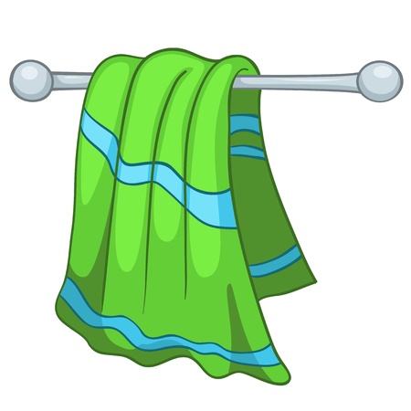 Cartoon Home Kitchen Towelのイラスト素材