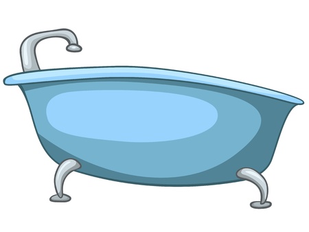 Cartoon Home Washroom Tubのイラスト素材