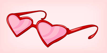 Cartoon Home Miscellaneous Funny Glassesのイラスト素材