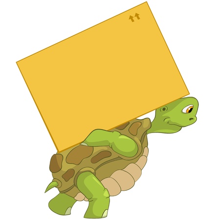 Funny Turtle  Delivery のイラスト素材