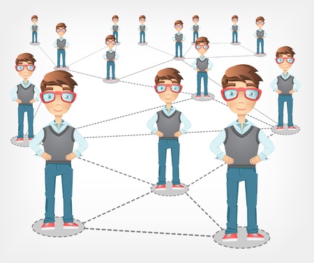 Social Network  Vector EPS 10 のイラスト素材