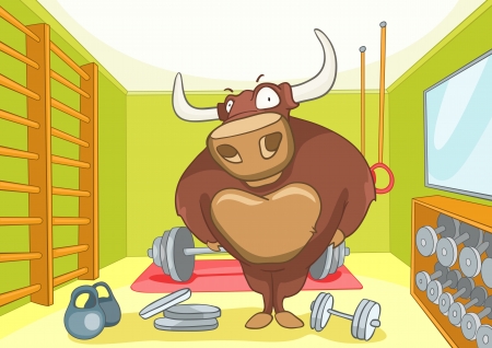 Cartoon Character Bullのイラスト素材