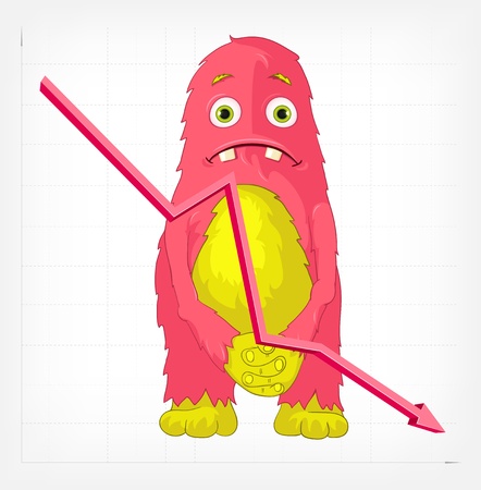 Funny Monster  Engry のイラスト素材