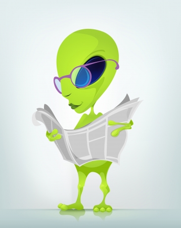 Funny Alienのイラスト素材