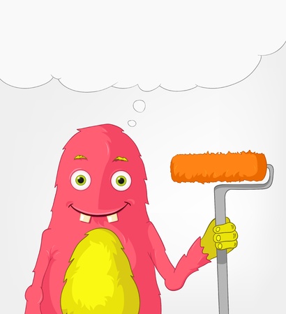 Funny Monster  Painter のイラスト素材