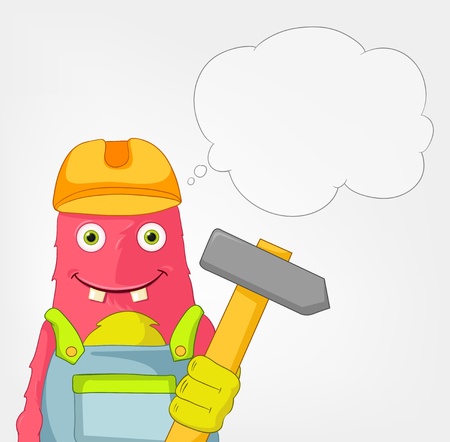 Funny Monster  Contractor のイラスト素材