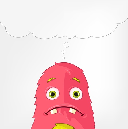 Funny Monster  Engry のイラスト素材