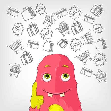 Funny Monster のイラスト素材