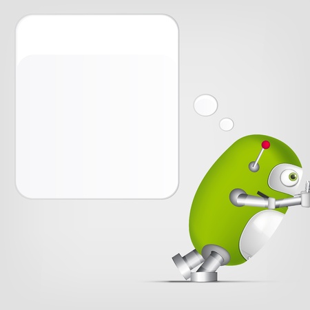 Cute Robotのイラスト素材