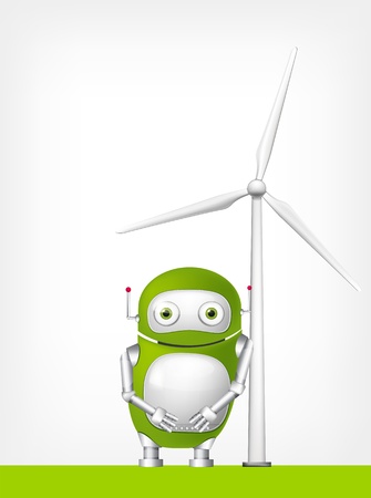 Green Robotのイラスト素材