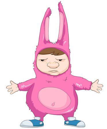 Cartoon Character Cute Teenager Isolated on White Background. Cool.の写真素材